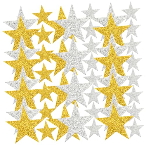 ORFOFE 200St Sterne-Aufkleber Glitzersternaufkleber Glitzerstern-Aufkleber belohnungssticker belohnungsaufkleber Party Sticker Aufkleber für fünfzackige Sternaufkleber Eva von ORFOFE