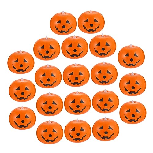 ORFOFE 20st Kürbis Ballon Kürbis Leuchtende Ballons Exquisite Kürbisballons Halloween-kürbislichter Ballondekor Für Halloween Halloween-led-leuchtballons Leuchtende Kürbisballons Emulsion von ORFOFE