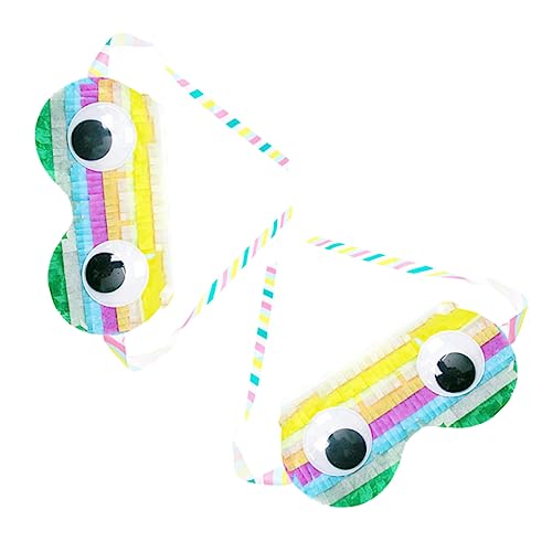 ORFOFE 2St Piñata Spiel Augenklappen für Kinder Kinderkostüm einstellbar Gefälligkeiten für Geburtstagsfeiern Spielzeug spaß Maske Pinata Cosplay-Zubehör Kostümzubehör Papier von ORFOFE