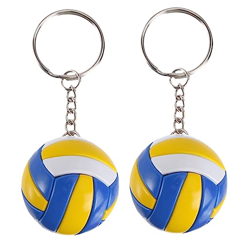 ORFOFE 2St Volleyball-Modellspielzeug Autozubehör für Volleyballspieler schlüsselanhänger schlüsselkette Mini-Fußball charms anhänger entzückender Volleyball keychain DIY liefert von ORFOFE