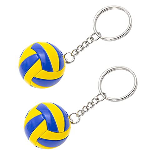 ORFOFE 2St Volleyball-Modellspielzeug Tennisgeschenke Schlüsselanhänger kinder schlüsselbund volleyball Basketbälle sport zubehör kompakter Taschenanhänger Kindertaschenanhänger von ORFOFE