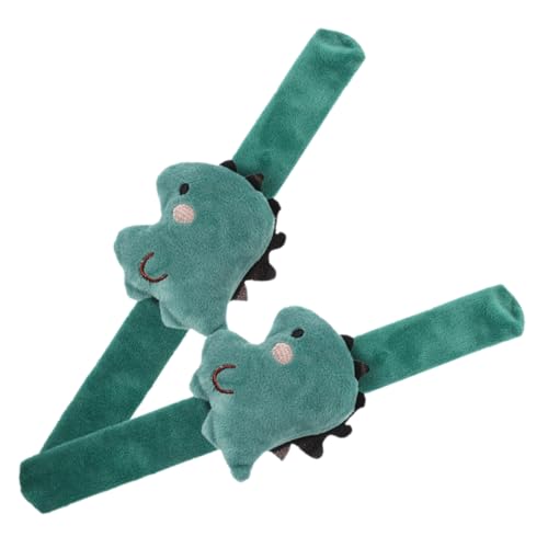 ORFOFE 2st Dinosaurier-armband Armband Für Die Dekoration Slap-armband Cartoon-slap-armbänder Slap-bands Mit Tiermotiven Ohrfeigenarmbänder Zur Dekoration Schlagarmband Legierung Green von ORFOFE