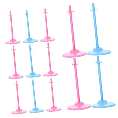 ORFOFE 30St Puppenständer bjd perücke Puppenspielzeug Miniaturpuppe Steht Halter Körper Figure Stand doll Accessories Kleiner Stand Zubehör für Standanzeige Steht für Anzeige Plastik von ORFOFE