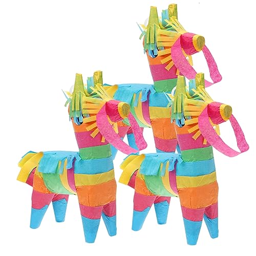 ORFOFE 3St Mexikanische Piñata wandverkleidung wand polsterung pinatta party dekoration snoep tierisches Spielzeug Esel-Pinatas schöne Esel-Pinata Partygeschenk Fiesta-Dekorationen Papier von ORFOFE