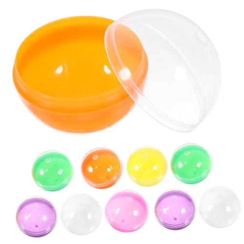 ORFOFE 50 Stück Gacha Eiermaschine Kapsel Eierschale Verkauf von Kapselautomaten klare Kapselkugel Spielzeuge storage boxes toy Kaugummis Gummiballmaschine Kapseln für Verkaufsautomaten von ORFOFE