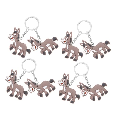 ORFOFE 8 Stück Esel Schlüsselanhänger Schlüsselanhänger Tier Schlüsselanhänger Esel Taschenanhänger Esel Anhänger Tier Schlüsselanhänger Anhänger Esel Hängeanhänger Esel Charms von ORFOFE