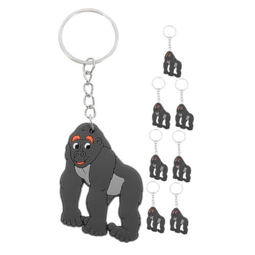 ORFOFE 8st Orang-utan-schlüsselanhänger Schlüsselanhänger-charm Gorilla-schlüsselanhänger Pvc-schlüsselanhänger Gorilla-anhänger Entzückender Anhänger Gorilla-charms Metall von ORFOFE