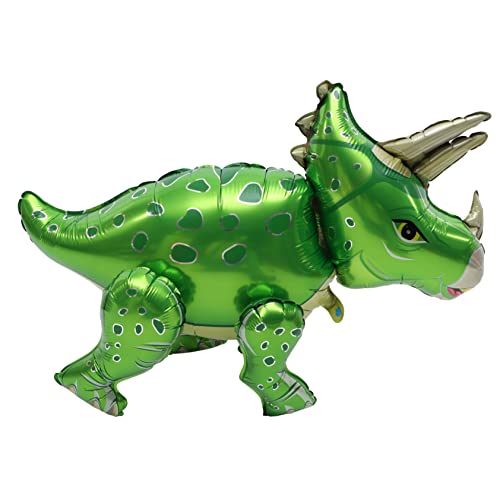 ORFOFE Luftballon Folienballon Triceratops Geburtstagsdeko Für Kindergeburtstag Dinosaurier Party Supplies Grüner Folienballon Perfekte Dekoration Für Geburtstagsfeiern von ORFOFE