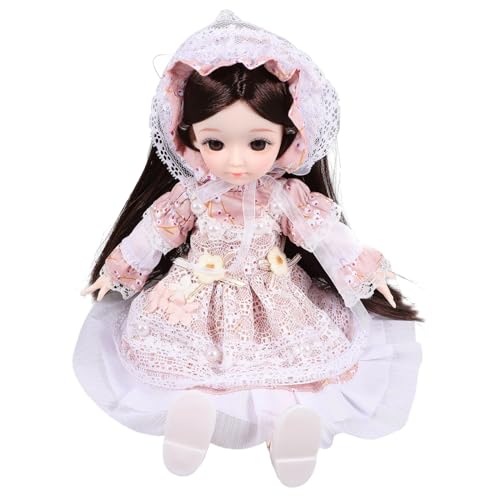 ORFOFE BJD-Gelenkpuppe kleine Puppen Bjd Mädchenpuppe DIY- Bjd-Puppenkörper kinderspielzeug Puppen-Accessoires Feenkleid Mini-Bjd- Gliederpuppe im hawaiianischen Stil Kunststoff von ORFOFE