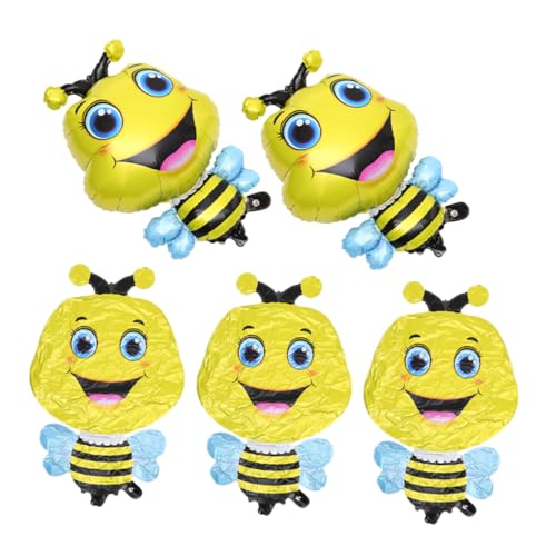 ORFOFE Honig Luftballons Luftballon Set Bienen Ballons Folienballons Für Geburtstagsfeiern Tiermotiv Partydekoration Für Ädchen Bienendekoration Für Kindergeburtstag von ORFOFE