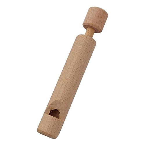 ORFOFE Hölzerne Fischfischpiccolo Push Pull Holzflöte Kinder Holz Piccolo Frühkindliche Bildung Spielzeug von ORFOFE