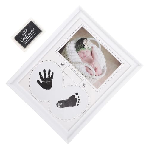 ORFOFE Kleinkinder Baby für Rahmensatz Bilderrahmen Handabdruck Erste Jubiläum Fotorahmen Desktop Schmuck Geburtstagsgeschenk für Gedenkgeschenk Fotorahmen von ORFOFE