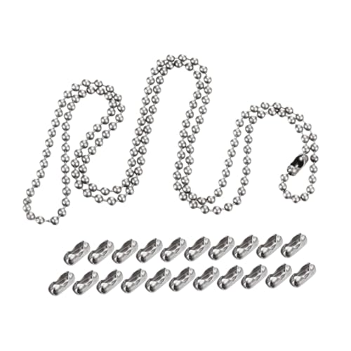 ORFOFE Kugelkette mit Verschlüssen Runde Perlen Robust Vielseitig für Diy Schmuck Anhänger Schlüsselanhänger Verstellbar Modernes Design Langlebig und Elegant ORFOFE Kugelkette mit Verschlüssen Runde Perlen Robust Vielseitig für Diy Schmuck Anhänger Schlüsselanhänger Verstellbar Modernes Design Langlebig und Elegant von ORFOFE