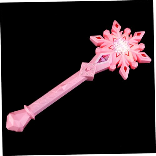 ORFOFE Leuchtende Schneeflockenfee Kind Mädchen Partyfee Winterprinzessin Leuchtende Schneeflocke LED Schneeflockenkönigin Schneeflocke Kinderspielzeug Schneeflockenfee Stab von ORFOFE