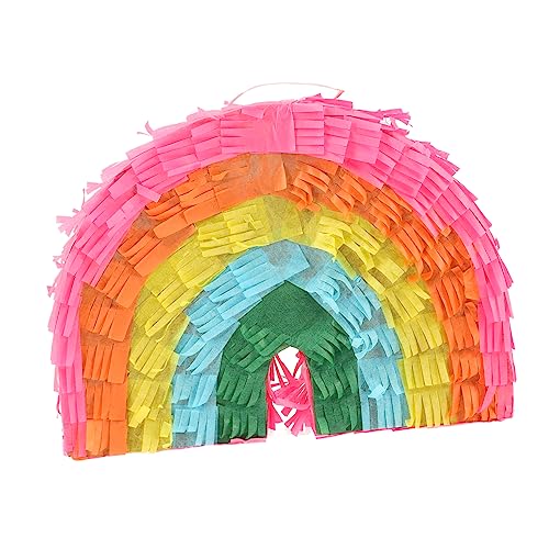 ORFOFE Regenbogen-piñata Piñata Für Kinderpartys Regenbogenpinatas Zum Geburtstag Geburtstags-pinata-dekor Leckereien Wolke Pinata Kleine Piñata Hängende Piñata Mexikanische Piñata Papier von ORFOFE