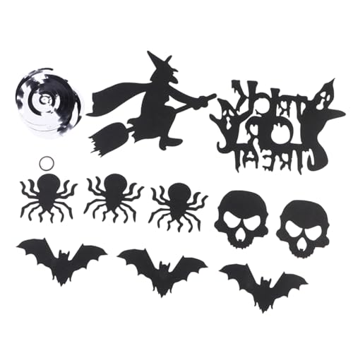 ORFOFE Spinnen-schädel-fledermaus- -spiralen-verzierung Halloween-hängedekorationen Spukhaus Hängender Wirbel Halloween Wirbelt Luftschlangen Party Wirbelt Kürbis-dekor Black Pvc von ORFOFE