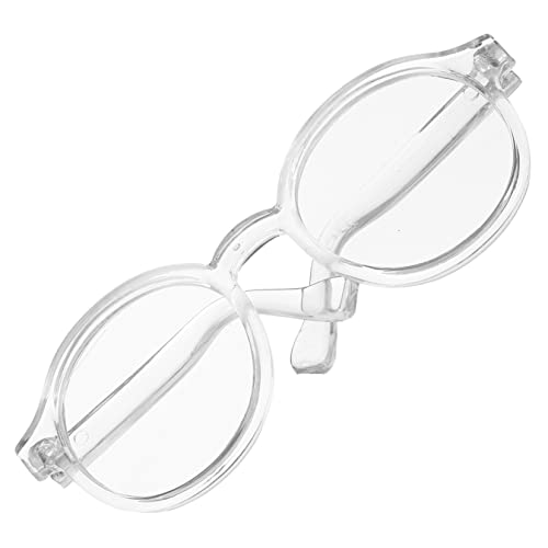 ORFOFE Stylische Puppenbrille Robustes Zubehör Für Puppen Praktische Und Dekorative Brille Für Spielzeugpuppen Transparente Gläser Ideal Für Kreative Rollenspiele von ORFOFE