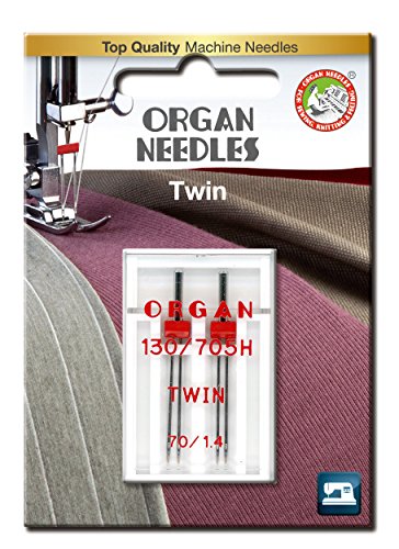 Organ Needles 5102040BL Maschinennadeln, Silber, 70/1.4 Größe, 2 von Organ