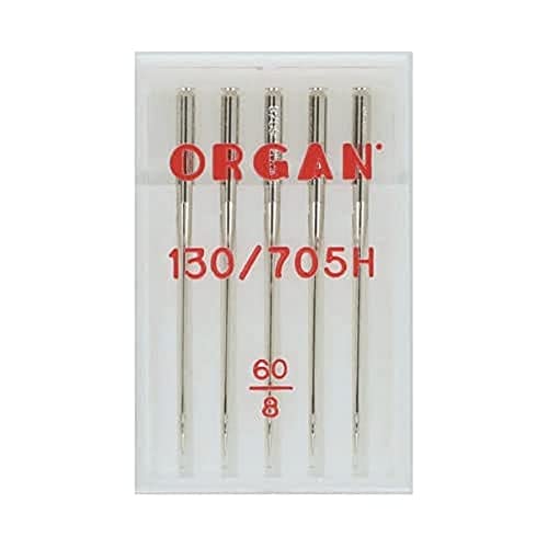 ORGAN NEEDLES 5105060 Maschinennadeln, Silber, 60/8 Größe, 5 Count von ORGAN NEEDLES