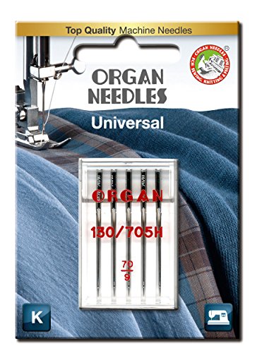 Organ Needles 5105070BL Maschinennadeln, Silber, 70/10 Größe, 5 von Organ Needles