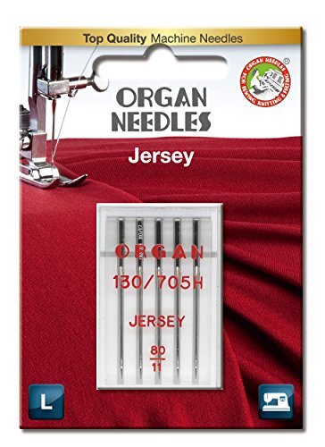 Organ Needles 5205080BL Maschinennadeln, Silber, 80/12 Größe, 5 von Organ Needles