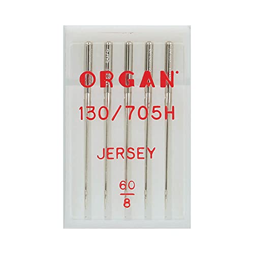 Organ Needles 5205060 Maschinennadeln, Silber, 60/8 Größe, 5 Count von ORGAN NEEDLES