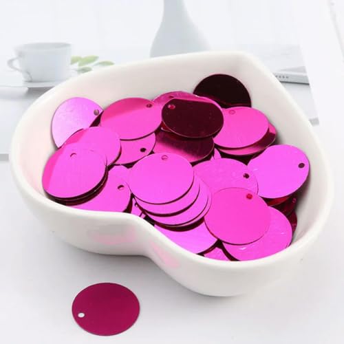 10 g/Packung runde Pailletten 6 mm 8 mm 10 mm 15 mm 20 mm 30 mm Nähpailletten zum Basteln, Schmuckzubehör, Kleiderbasteln, 28 Farben-Fuchsia-10 mm 10 g 250 Stück von ORGEFY