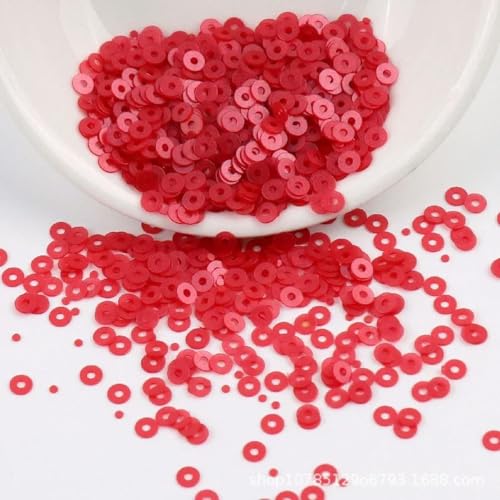 10 g 2 mm 3 mm 4 mm französische matte runde Pailletten, lose Cup-Pailletten, Glitzer zur Schmuckherstellung, DIY-Nähen, Nagelkunst, Basteln-016-2 mm-4000 Stück- von ORGEFY