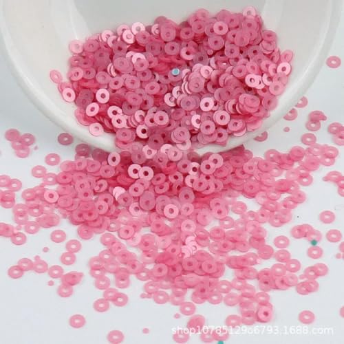 10 g 2 mm 3 mm 4 mm matte runde Pailletten, lose Cup-Pailletten, Glitzer zur Schmuckherstellung, DIY-Nähen, Nagelkunst, Basteln-011-4 mm-2000 Stück von ORGEFY