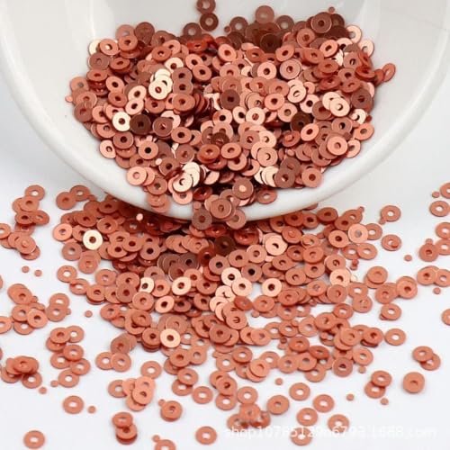 10 g 2 mm 3 mm 4 mm matte runde Pailletten, lose Cup-Pailletten, Glitzer zur Schmuckherstellung, DIY-Nähen, Nagelkunst, Basteln-014-3 mm-3000 Stück von ORGEFY