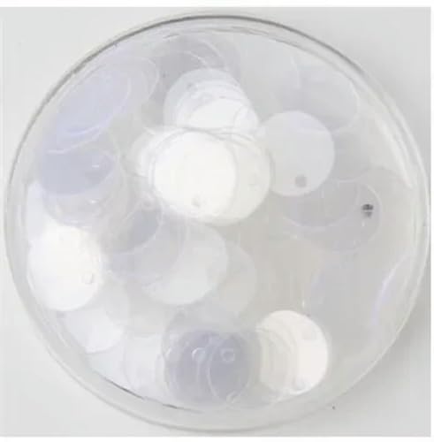 450 g, 10/15/20/25 mm, große Pailletten mit seitlichem Loch, flache, runde, lose Pailletten, DIY-Bastel-, Näh-, Scrapbooking-Anhänger, transparent, 10 mm, 450 g von ORGEFY