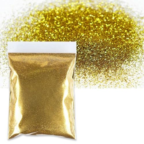 50 g Gold-Silber-Glitzerfarbe für Nägel, feines Zubehör, professionelles Zubehör, 50 g, CSF6 von ORGEFY