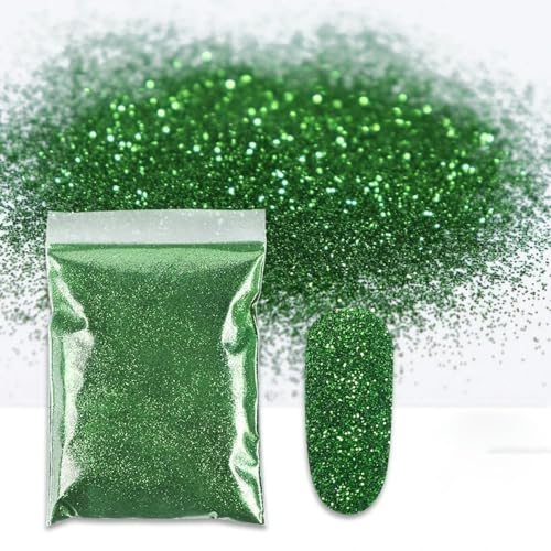 50g Gold Silber Nägel Kunst Glitter Farbe Feine Accessoires Professionelle Supplies-50G-CGF3 von ORGEFY