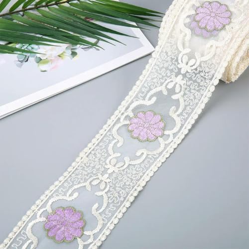 DIY 2 Yard Kleidung Dekor Nähen Stoff Handwerk Blume Stickerei Spitze Zubehör Band Handarbeit Zubehör Drop Shipping-12 von ORGEFY