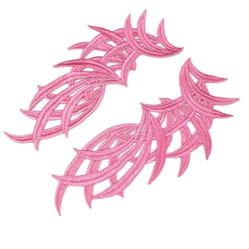 Paar Spiegel LP-DA101 weiße Blume Blumenspitze Stoff Nähen Trim Hochzeitskleid Applique Spitze Patch/gemischte Charge-rosa 2-5pairs von ORGEFY