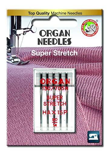 ORGAN DOMESTIC SEWING MACHINE NEEDLES SUPER STRECH SIZE 90 (14) by ORGN von Lulizzie