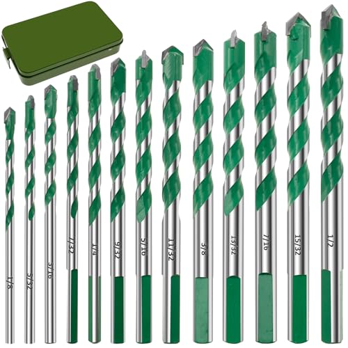 13pcs Sechskantbohrer Set Mehrzweck Bohrer Set mit mehreren Größe Mauerwerksschraubendreher Bit genau und schneller Bohrungen für gehärtete Metallgussgussgussguss 13pcs Sechskantbohrer Set Mehrzweck Bohrer Set mit mehreren Größe Mauerwerksschraubendreher Bit genau und schneller Bohrungen für gehärtete Metallgussgussgussguss von OROMYO