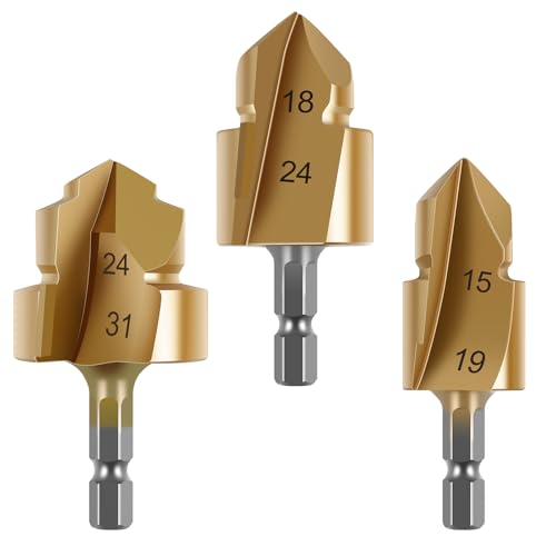 3pcs PPR -Hebel -Stufen -Bohrbit -Set HSS -Rohr -Rohrbohrer -Bohrbit Bit Multifunktionales Wasserrohrloch Expansion Drill Ersatz wiederverwendbar 3pcs PPR -Hebel -Stufen -Bohrbit -Set HSS -Rohr -Rohrbohrer -Bohrbit Bit Multifunktionales Wasserrohrloch Expansion Drill Ersatz wiederverwendbar von OROMYO