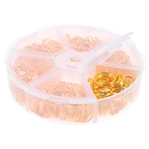 OSALADI 1 Satz Doppel -eisenringschlüsselring Reiz Sprungringe Zubehör Rostfrei Halskette Eiserne Biegeringe Runde Schmuckverbinder Biegeringe Für Schmuck Metallringe Golden 690 Stück OSALADI 1 Satz Doppel -eisenringschlüsselring Reiz Sprungringe Zubehör Rostfrei Halskette Eiserne Biegeringe Runde Schmuckverbinder Biegeringe Für Schmuck Metallringe Golden 690 Stück von OSALADI