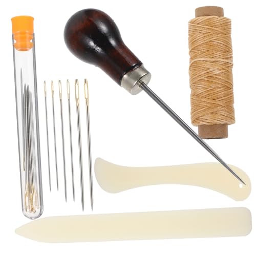 OSALADI 1 Satz Leder Diy Werkzeugset Teiliges Nähset für Handgefertigte Lederarbeiten Nadeln Verschiedenen für Buchbinden Reparaturen und Projekte OSALADI 1 Satz Leder Diy Werkzeugset Teiliges Nähset für Handgefertigte Lederarbeiten Nadeln Verschiedenen für Buchbinden Reparaturen und Projekte von OSALADI
