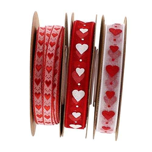 OSALADI 1 Satz Liebes Webband Pastell Dekoband Party Dekoration Weißes Band Herzen Valentinstag Dekorationsbänder Zum Basteln Valentinstagsband Basteln Polyester 4Rollen OSALADI 1 Satz Liebes Webband Pastell Dekoband Party Dekoration Weißes Band Herzen Valentinstag Dekorationsbänder Zum Basteln Valentinstagsband Basteln Polyester 4Rollen von OSALADI