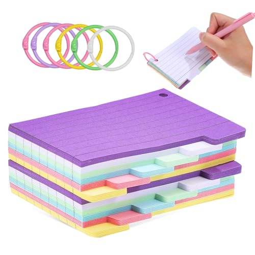 OSALADI 1 Satz Spule Notizblock Karteikarten Am Ring Ringe Für Karteikarten Linierte Karteikarten Loch Gefüttert Wortschatz Karte Karteikarten Zum Lernen Eisen Zufällige Farbe 300 Blatt OSALADI 1 Satz Spule Notizblock Karteikarten Am Ring Ringe Für Karteikarten Linierte Karteikarten Loch Gefüttert Wortschatz Karte Karteikarten Zum Lernen Eisen Zufällige Farbe 300 Blatt von OSALADI