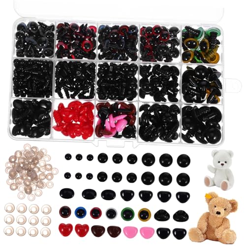 OSALADI 1 Set Kleine Augen Zum Basteln Häkeln Kuscheltiere Weiche Stofftieraugen Und Nasen Puppenplüsch Farbige Süße Wackelaugen Knopfaugen Sicherheitsaugen Bastelaugen OSALADI 1 Set Kleine Augen Zum Basteln Häkeln Kuscheltiere Weiche Stofftieraugen Und Nasen Puppenplüsch Farbige Süße Wackelaugen Knopfaugen Sicherheitsaugen Bastelaugen von OSALADI