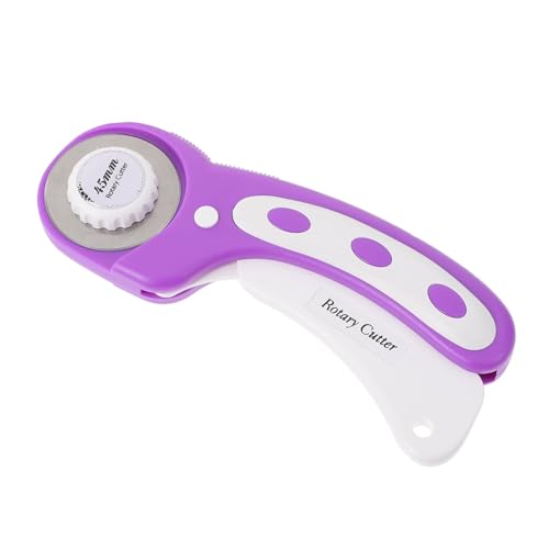 OSALADI 1 Stück Rollenschneidmesser Stoffkreisschneider Stoffrollenschneider Rotationsmesserschneider Rotationsstoff Stoffschneider runder Formschneider Plastik Violett OSALADI 1 Stück Rollenschneidmesser Stoffkreisschneider Stoffrollenschneider Rotationsmesserschneider Rotationsstoff Stoffschneider runder Formschneider Plastik Violett von OSALADI