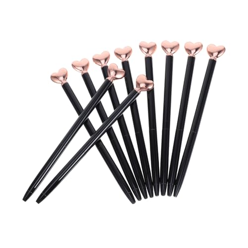 OSALADI 10 Stück Metall Kugelschreiber mit Herzoberteil Dekorative Schreibgeräte für Hochzeiten Valentinstag und Tägliches Schreiben für Frauen OSALADI 10 Stück Metall Kugelschreiber mit Herzoberteil Dekorative Schreibgeräte für Hochzeiten Valentinstag und Tägliches Schreiben für Frauen von OSALADI