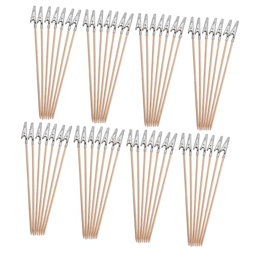 OSALADI 100 Stück Bambus Stick Alligator Clips Kleine Metallklammern für Foto und Posterpräsentation Modellierwerkzeuge und Kreative Projekte OSALADI 100 Stück Bambus Stick Alligator Clips Kleine Metallklammern für Foto und Posterpräsentation Modellierwerkzeuge und Kreative Projekte von OSALADI