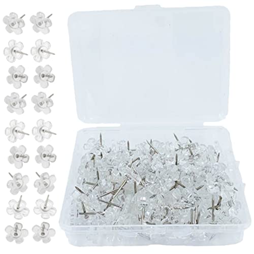 OSALADI 100Stücke Transparente Blumen Push Pins Wiederverwendbare Daumenstecker für Pinnwände Dekorative Heftklammern für Fotos und Poster Leicht zu Lagern Transportieren OSALADI 100Stücke Transparente Blumen Push Pins Wiederverwendbare Daumenstecker für Pinnwände Dekorative Heftklammern für Fotos und Poster Leicht zu Lagern Transportieren von OSALADI