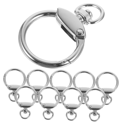 OSALADI 12 Stück Frühlingsschnalle Schlüsselorganisator Schlüsselbundschnalle einfach runden Haken auto schlüsselanhänger Schlüsselringe zum Handwerk Metallringe Legierung Silber OSALADI 12 Stück Frühlingsschnalle Schlüsselorganisator Schlüsselbundschnalle einfach runden Haken auto schlüsselanhänger Schlüsselringe zum Handwerk Metallringe Legierung Silber von OSALADI