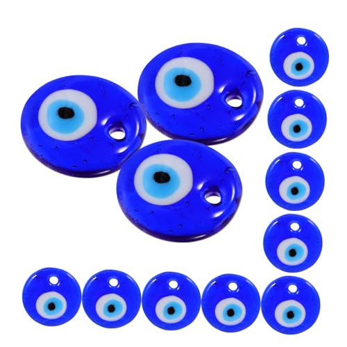 OSALADI 12 Stück Teiliges Blaue Glasperlen Evil Eye Anhänger Langlebige Diy Schmuckperlen für Halsketten Ohrringe Armbänder Dekorative Türkische Glücksbringer Zubehör OSALADI 12 Stück Teiliges Blaue Glasperlen Evil Eye Anhänger Langlebige Diy Schmuckperlen für Halsketten Ohrringe Armbänder Dekorative Türkische Glücksbringer Zubehör von OSALADI
