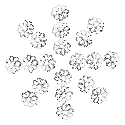 OSALADI 1200Stücke Metallperlenkappen Blumenform DIY Schmuck Basteln Silberne Perlenkappen für Armbänder und Halsketten Designs für und Handwerksprojekte OSALADI 1200Stücke Metallperlenkappen Blumenform DIY Schmuck Basteln Silberne Perlenkappen für Armbänder und Halsketten Designs für und Handwerksprojekte von OSALADI